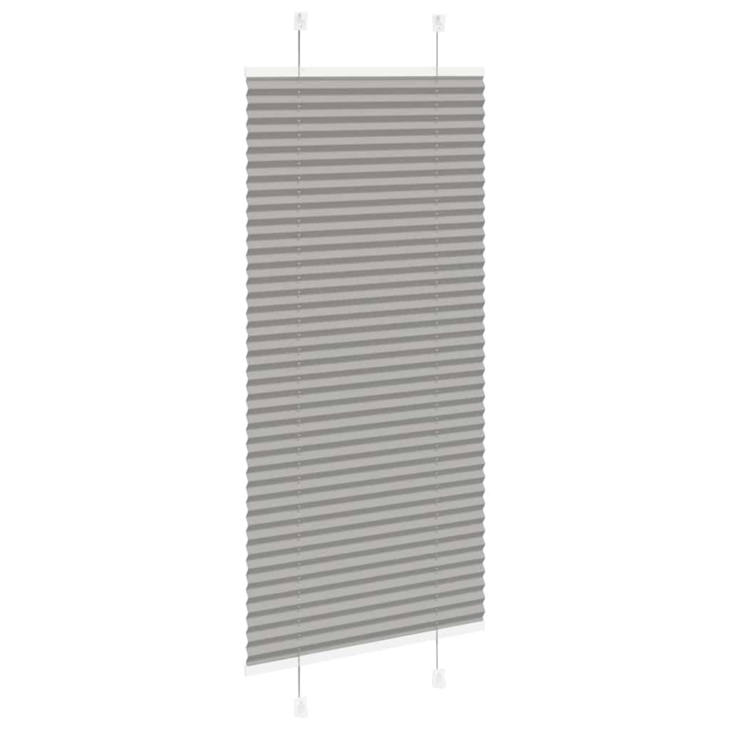vidaXL Pleated Blind Anthracite 55x100cm Fabric Width 54.4cm Polyester