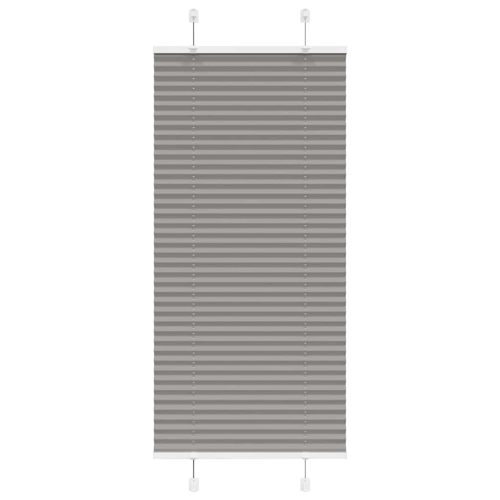 vidaXL Pleated Blind Anthracite 60x100 cm Fabric Width 59,4 cm Polyester