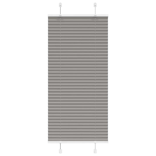 vidaXL Pleated Blind Anthracite 60x100 cm Fabric Width 59,4 cm Polyester