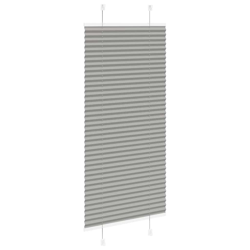 vidaXL Pleated Blind Anthracite 60x100 cm Fabric Width 59,4 cm Polyester