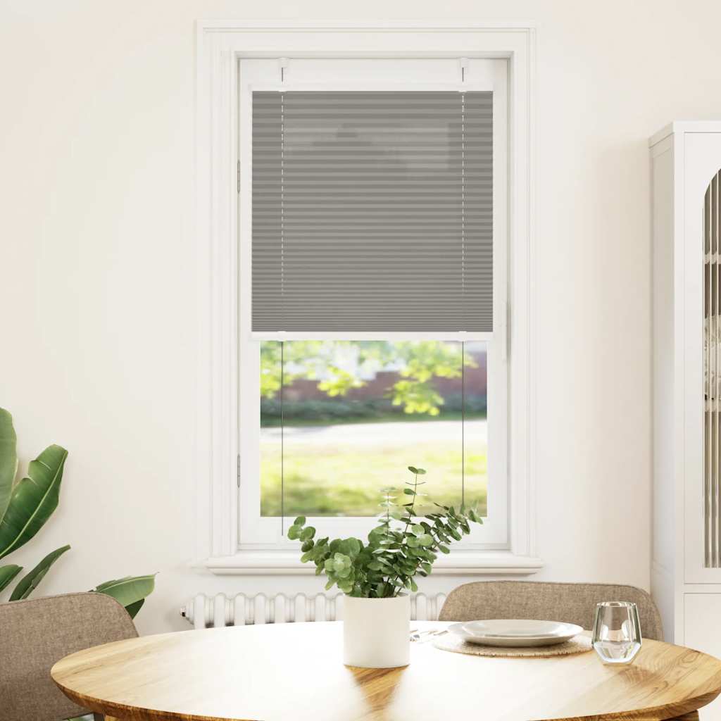 vidaXL Pleated Blind Anthracite 60x100 cm Fabric Width 59,4 cm Polyester