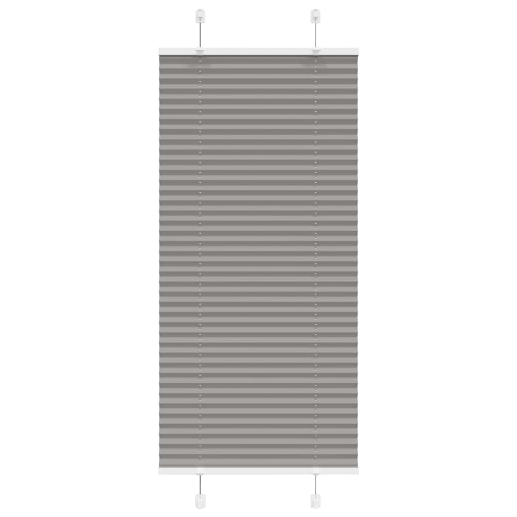 vidaXL Pleated Blind Anthracite 65x100 cm Fabric Width 64,4 cm Polyester