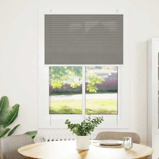 vidaXL Pleated Blind Anthracite 85x100cm Fabric Width 84.4cm Polyester