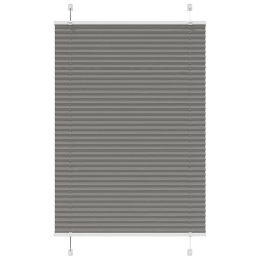 vidaXL Pleated Blind Anthracite 90x100 cm Fabric Width 89.4 cm Polyester