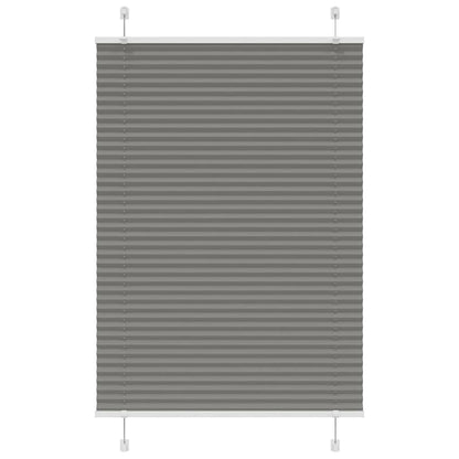 vidaXL Pleated Blind Anthracite 95x100 cm Fabric Width 94,4 cm Polyester