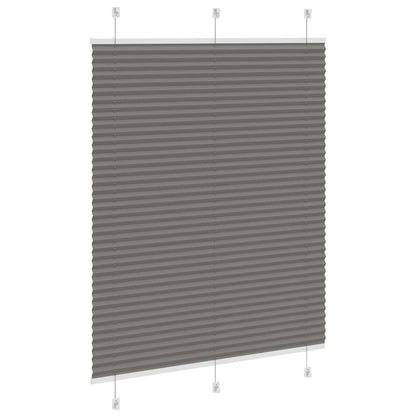 vidaXL Pleated Blind Anthracite 105x100 cm Fabric Width 104.4 cm Polyester