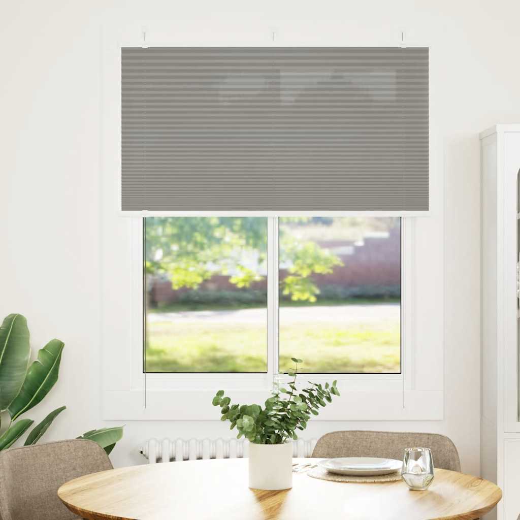 vidaXL Pleated Blind Anthracite 105x100 cm Fabric Width 104.4 cm