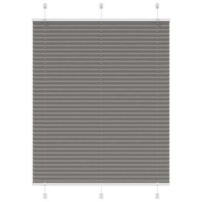 vidaXL Pleated Blind Anthracite 110x100 cm Fabric Width 109.4 cm Polyester