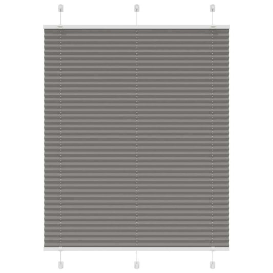 vidaXL Pleated Blind Anthracite 110x100 cm Fabric Width 109.4 cm