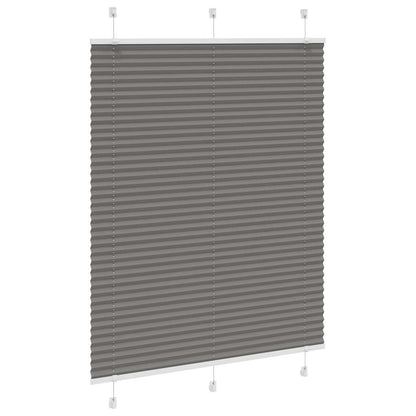 vidaXL Pleated Blind Anthracite 110x100 cm Fabric Width 109.4 cm