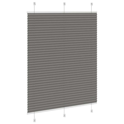 vidaXL Pleated Blind Anthracite 110x100 cm Fabric Width 109.4 cm