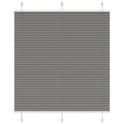 vidaXL Pleated Blind Anthracite 120x100 cm Fabric Width 119.4 cm Polyester