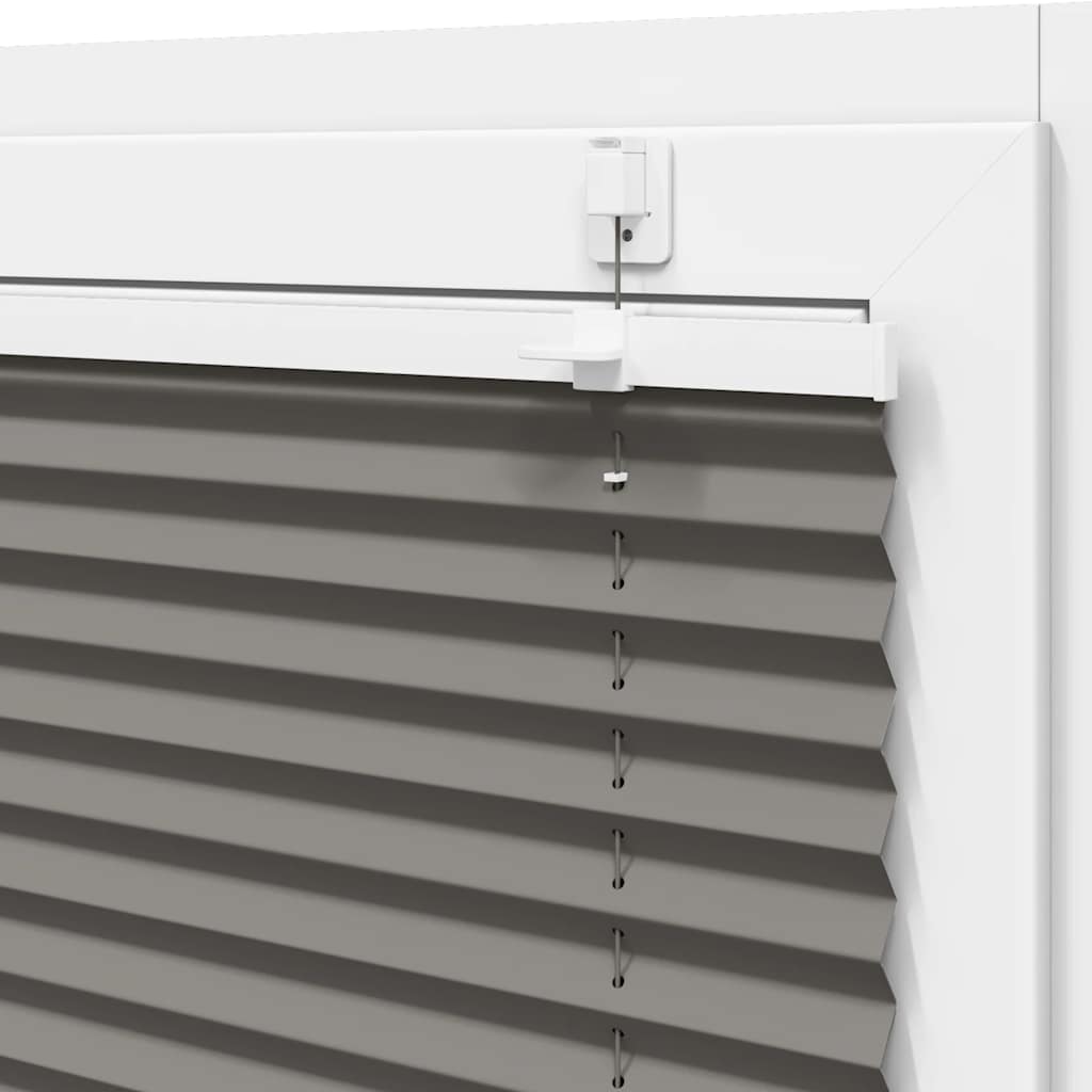 vidaXL Pleated Blind Anthracite 120x100 cm Fabric Width 119.4 cm Polyester