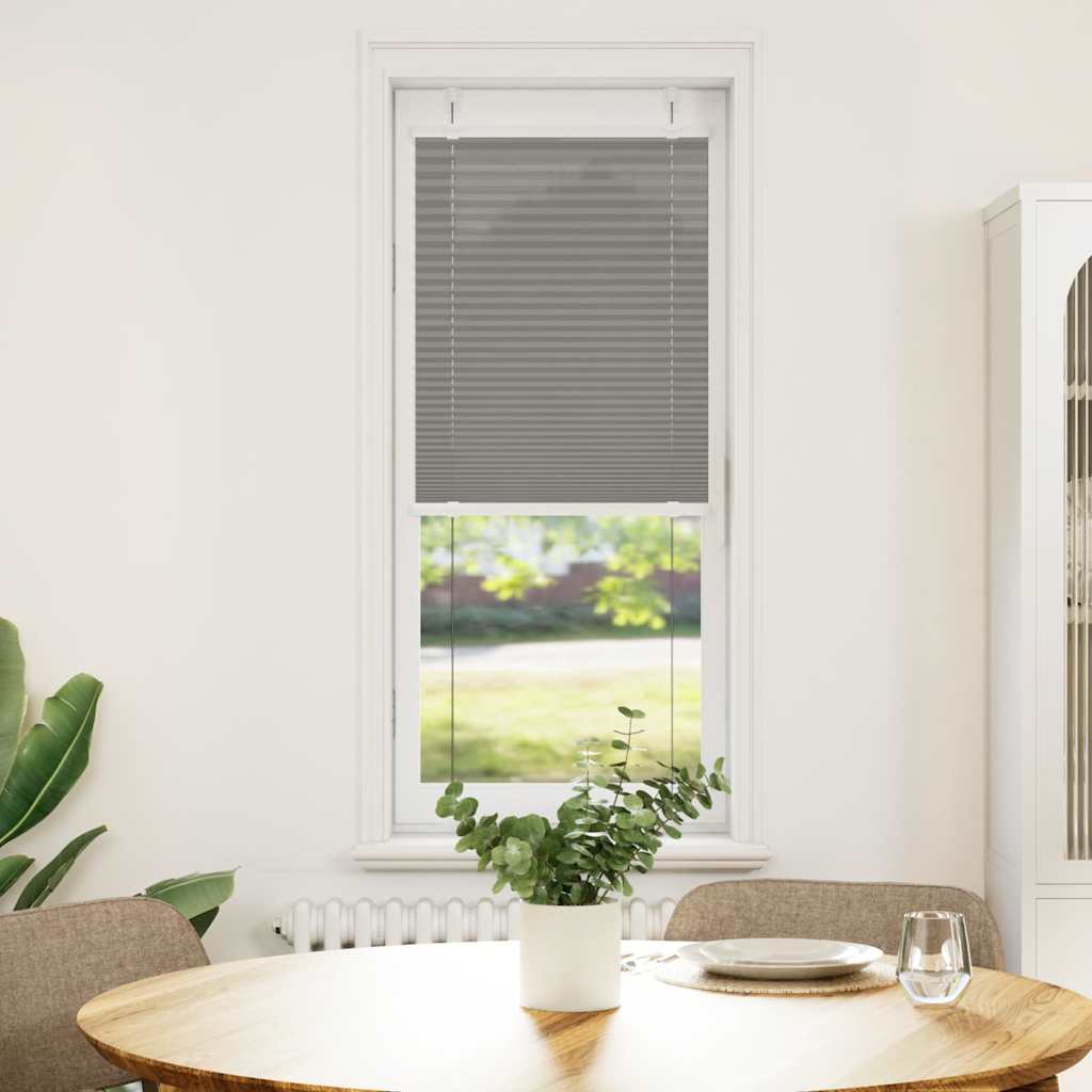 vidaXL Pleated Blind Anthracite 40x150cm Fabric Width 39.4cm Polyester
