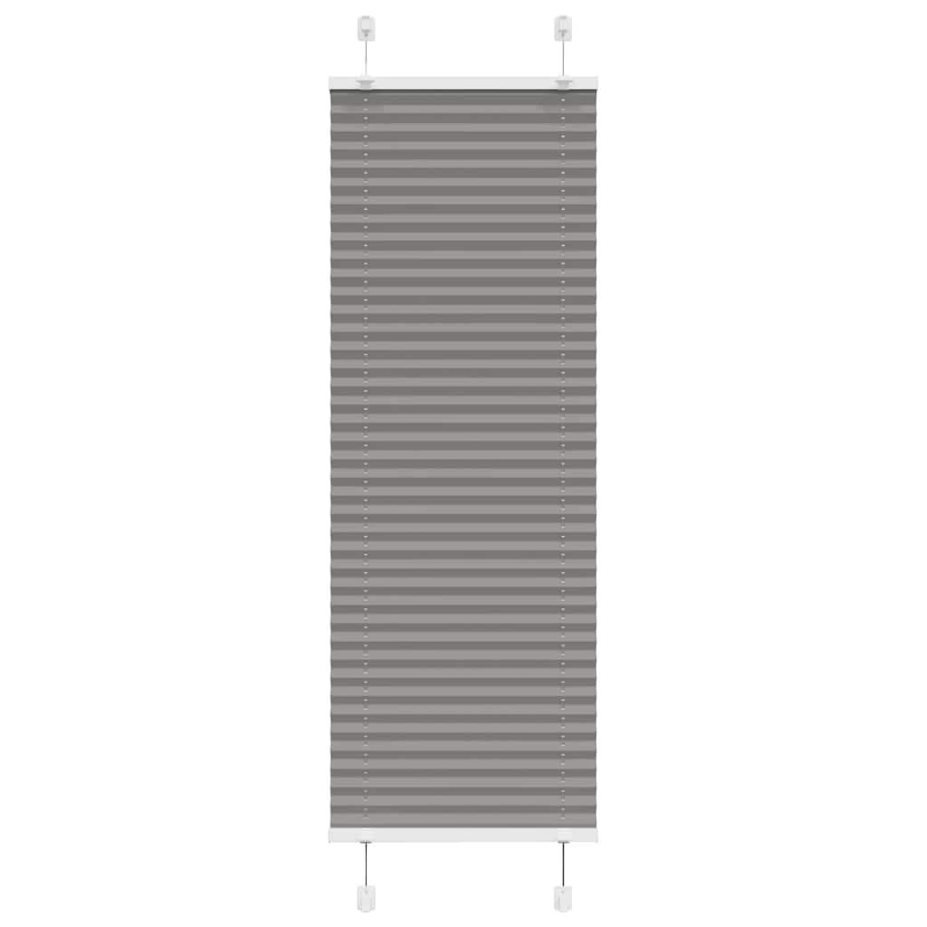 vidaXL Pleated Blind Anthracite 45x150 cm Fabric Width 44.4 cm Polyester
