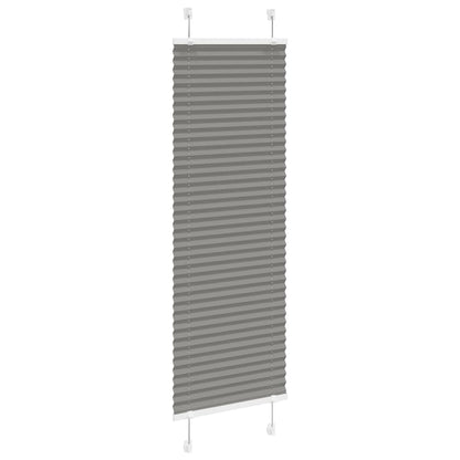 vidaXL Pleated Blind Anthracite 45x150 cm Fabric Width 44.4 cm Polyester