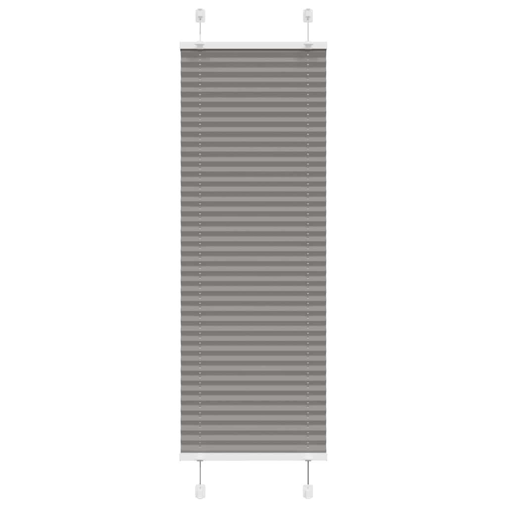 vidaXL Pleated Blind Anthracite 50x150cm Fabric Width 49.4cm Polyester