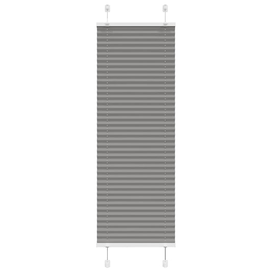 vidaXL Pleated Blind Anthracite 50x150cm Fabric Width 49.4cm Polyester