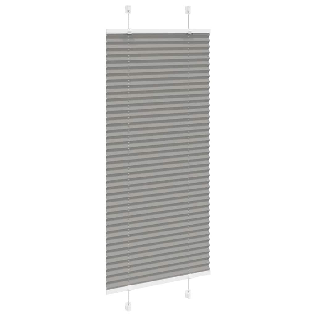 vidaXL Pleated Blind Anthracite 55x150cm Fabric Width 54.4cm Polyester