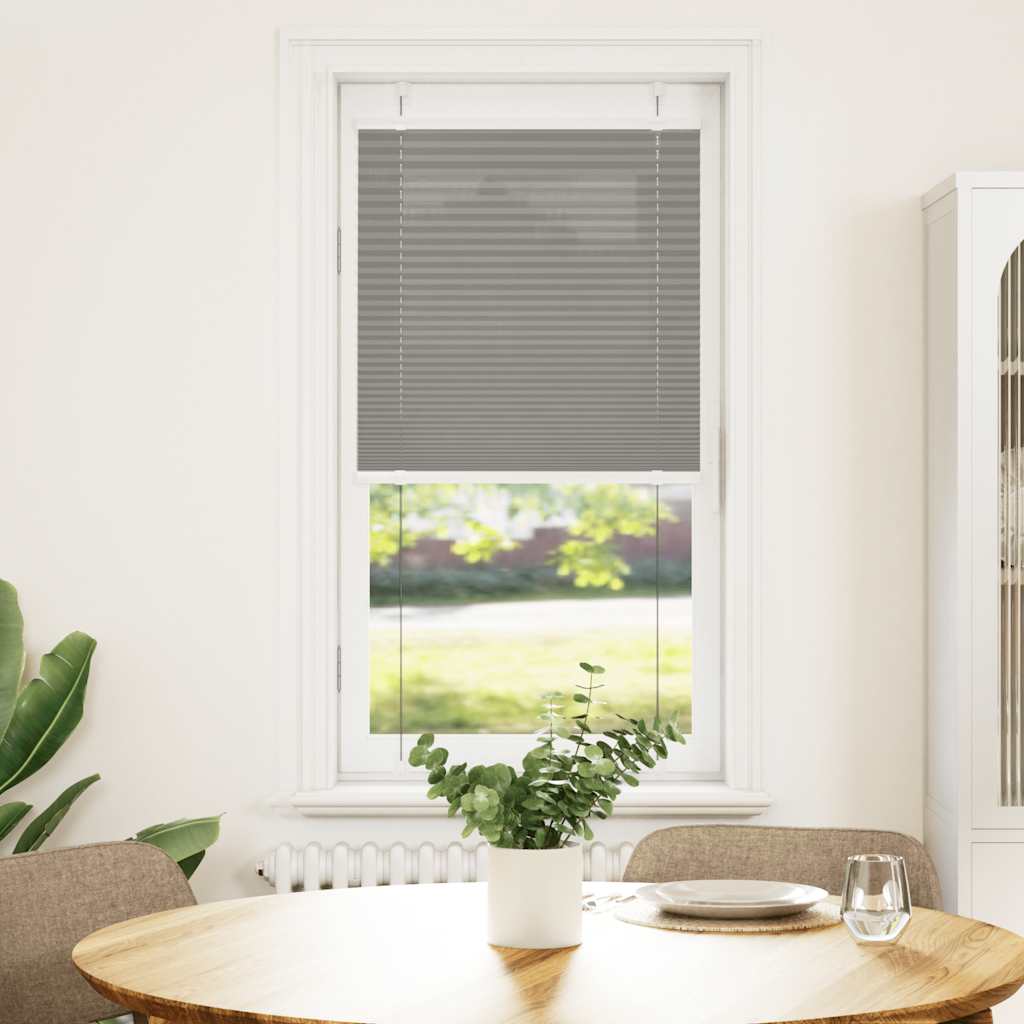 vidaXL Pleated Blind Anthracite 60x150 cm Fabric Width 59,4 cm Polyester