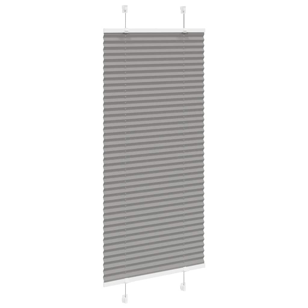 vidaXL Pleated Blind Anthracite 60x150 cm Fabric Width 59,4 cm Polyester