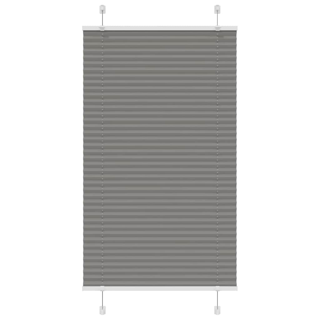 vidaXL Pleated Blind Anthracite 70x150cm Fabric Width 69.4cm Polyester