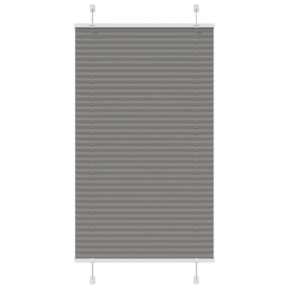 vidaXL Pleated Blind Anthracite 70x150cm Fabric Width 69.4cm Polyester