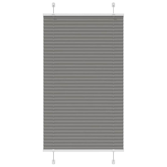 vidaXL Pleated Blind Anthracite 70x150cm Fabric Width 69.4cm Polyester