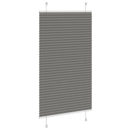 vidaXL Pleated Blind Anthracite 70x150cm Fabric Width 69.4cm Polyester