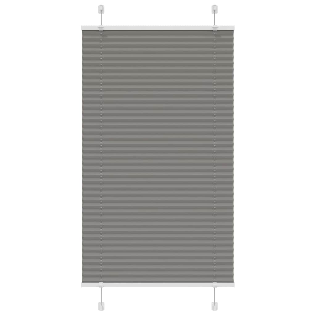 vidaXL Pleated Blind Anthracite 80x150cm Fabric Width 79.4cm Polyester