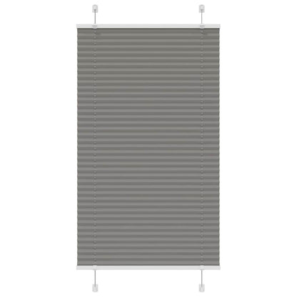 vidaXL Pleated Blind Anthracite 80x150cm Fabric Width 79.4cm Polyester