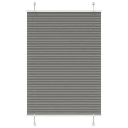 vidaXL Pleated Blind Anthracite 90x150 cm Fabric Width 89.4 cm Polyester