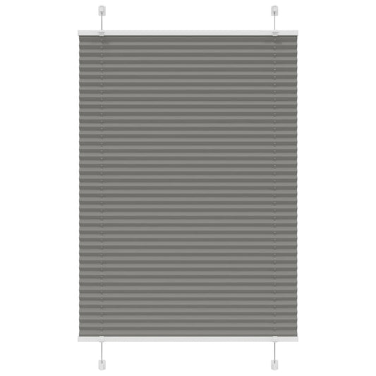 vidaXL Pleated Blind Anthracite 90x150cm Fabric Width 89.4cm Polyester