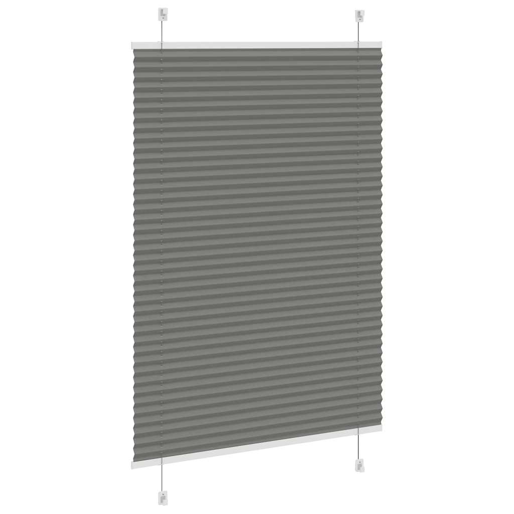 vidaXL Pleated Blind Anthracite 95x150cm Fabric Width 94.4cm Polyester
