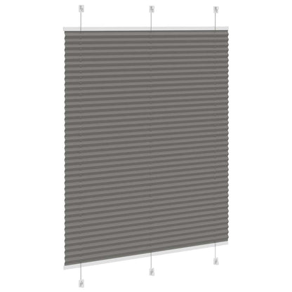 vidaXL Pleated Blind Anthracite 105x150 cm Fabric Width 104.4 cm