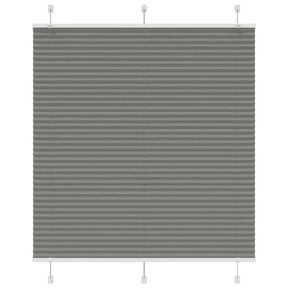 vidaXL Pleated Blind Anthracite 120x150 cm Fabric Width 119.4 cm Polyester