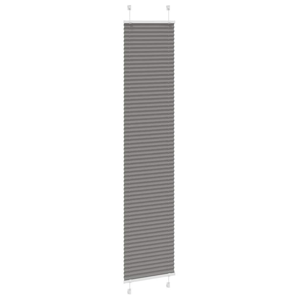 vidaXL Pleated Blind Anthracite 40x200cm Fabric Width 39.4cm Polyester