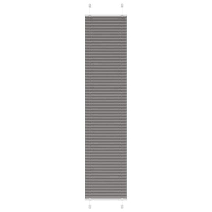 vidaXL Pleated Blind Anthracite 45x200cm Fabric Width 44.4cm Polyester