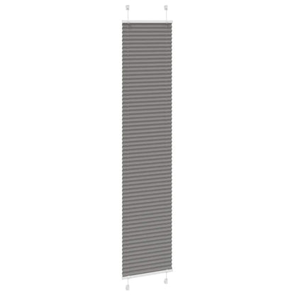 vidaXL Pleated Blind Anthracite 45x200cm Fabric Width 44.4cm Polyester