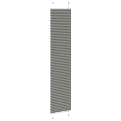 vidaXL Pleated Blind Anthracite 45x200cm Fabric Width 44.4cm Polyester