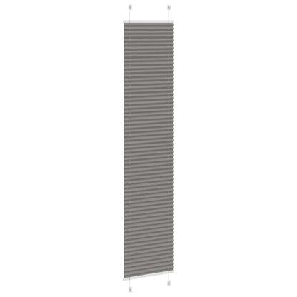 vidaXL Pleated Blind Anthracite 50x200 cm Fabric Width 49.4 cm Polyester