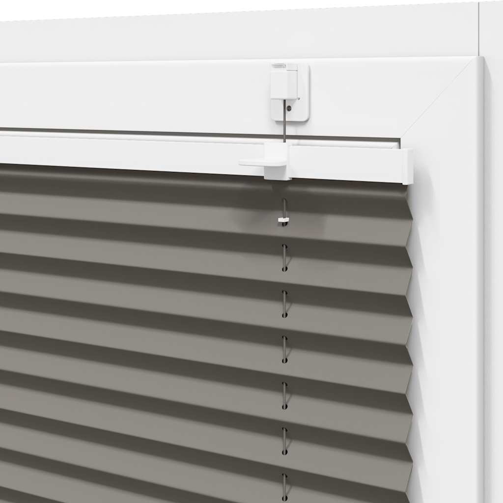 vidaXL Pleated Blind Anthracite 50x200 cm Fabric Width 49.4 cm Polyester