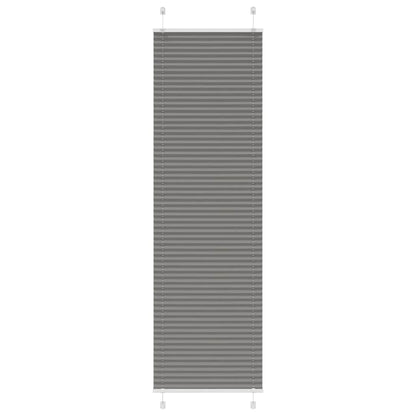 vidaXL Pleated Blind Anthracite 55x200cm Fabric Width 54.4cm Polyester