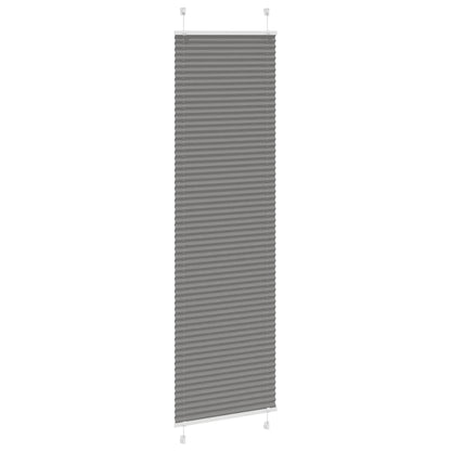 vidaXL Pleated Blind Anthracite 55x200cm Fabric Width 54.4cm Polyester