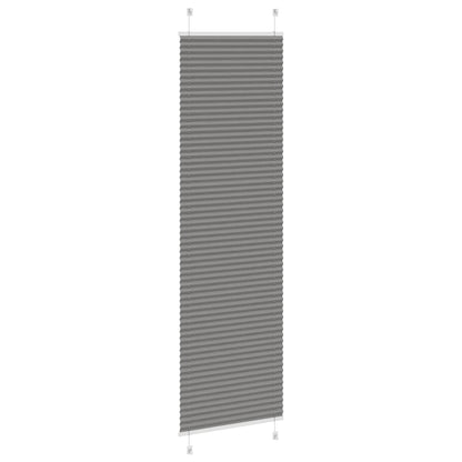 vidaXL Pleated Blind Anthracite 55x200cm Fabric Width 54.4cm Polyester