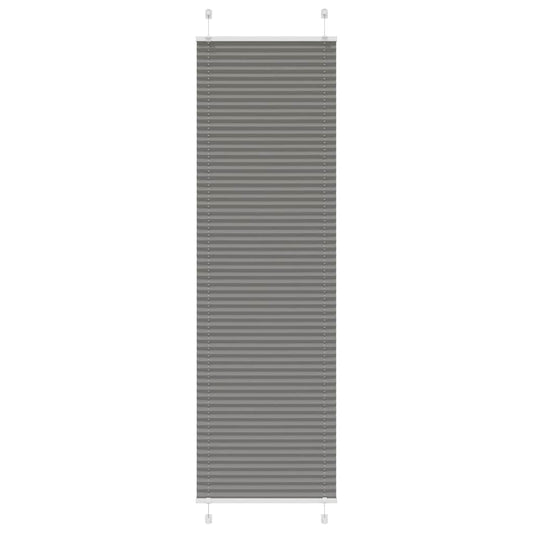 vidaXL Pleated Blind Anthracite 60x200 cm Fabric Width 59.4 cm Polyester