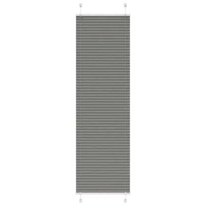 vidaXL Pleated Blind Anthracite 65x200cm Fabric Width 64.4cm Polyester