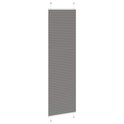 vidaXL Pleated Blind Anthracite 65x200cm Fabric Width 64.4cm Polyester