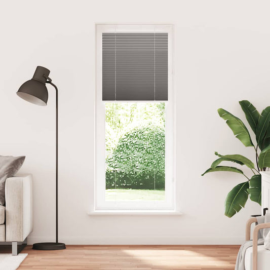 vidaXL Pleated Blind Anthracite 70x200cm Fabric Width 69.4cm Polyester