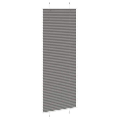 vidaXL Pleated Blind Anthracite 70x200cm Fabric Width 69.4cm Polyester
